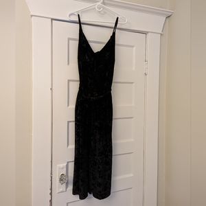 Crushed Velvet Wide Leg Jumpsuit from Frank & Oak